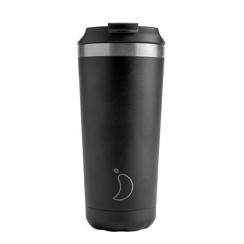 Chilly's Coffee Cup 500ml Black Matte leakproof